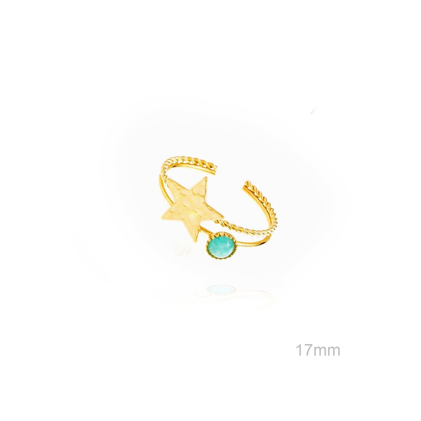 Anillo Estrella Turquesa
