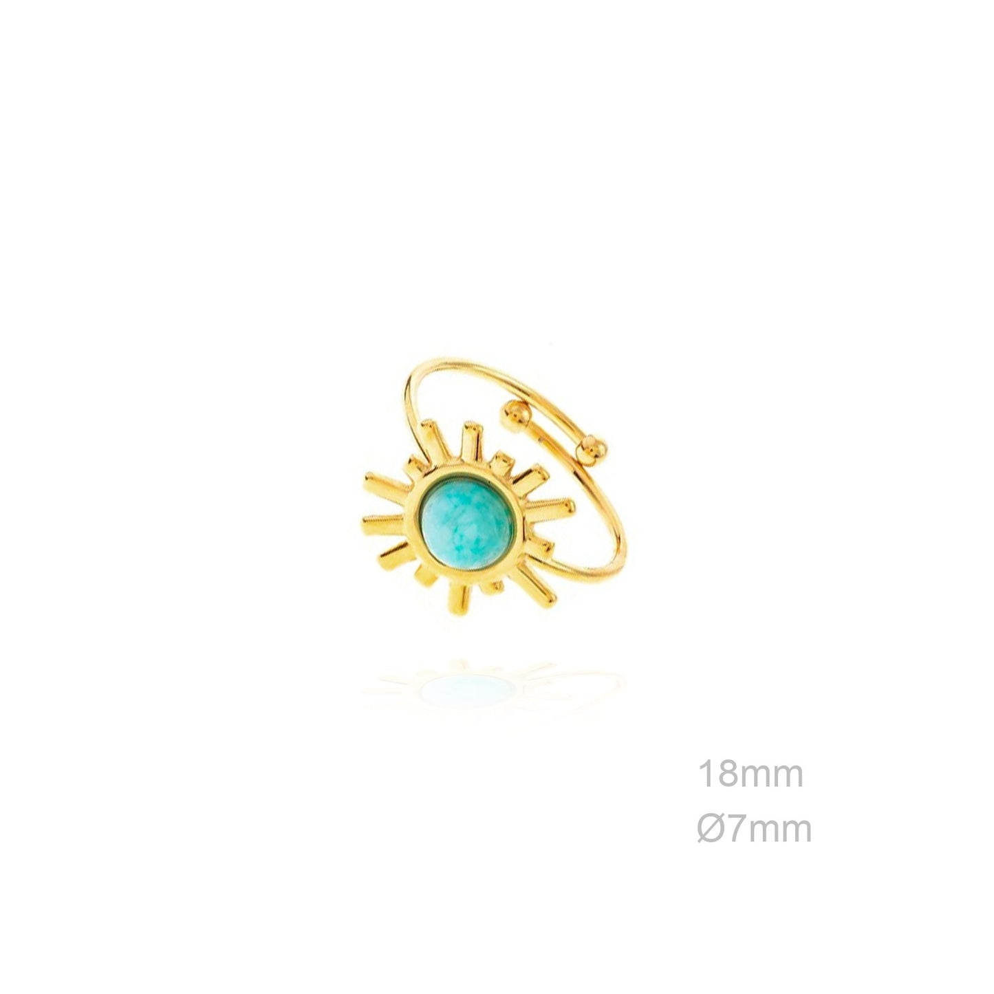 Anillo Sol Turquesa