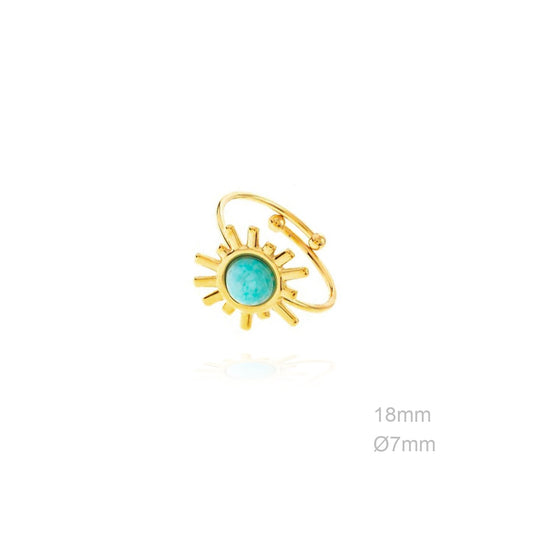 Anillo Sol Turquesa