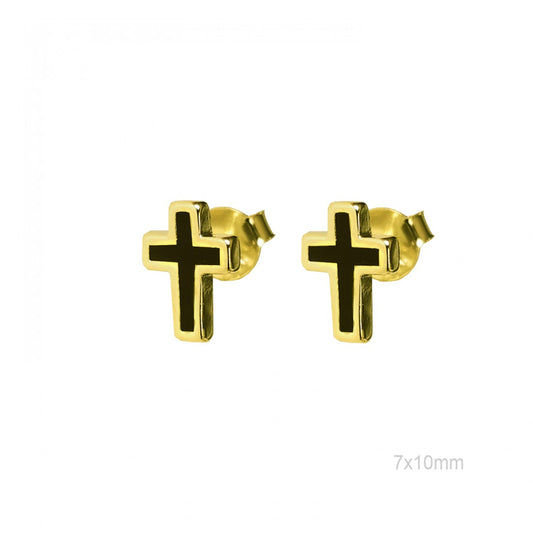 Pendientes Basic Cruz