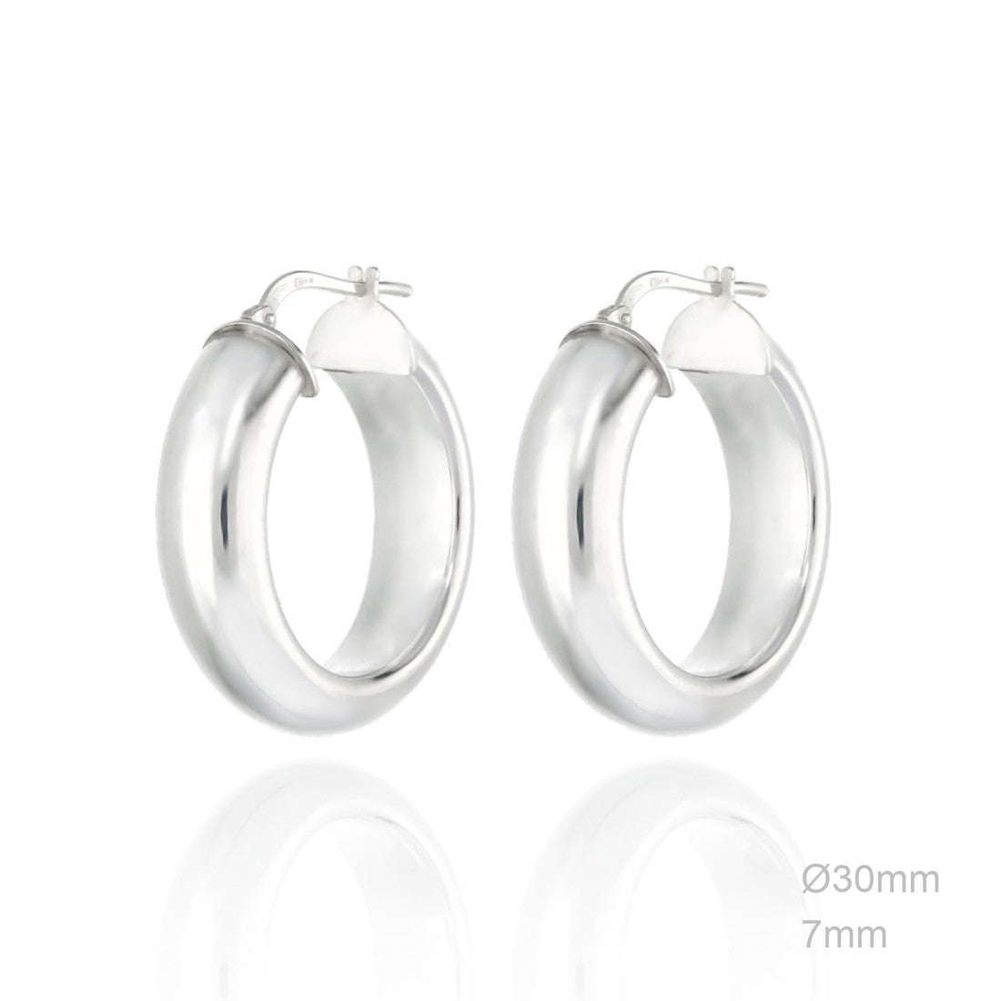 Pendiente Aro Solid XL - Plata de Ley 925