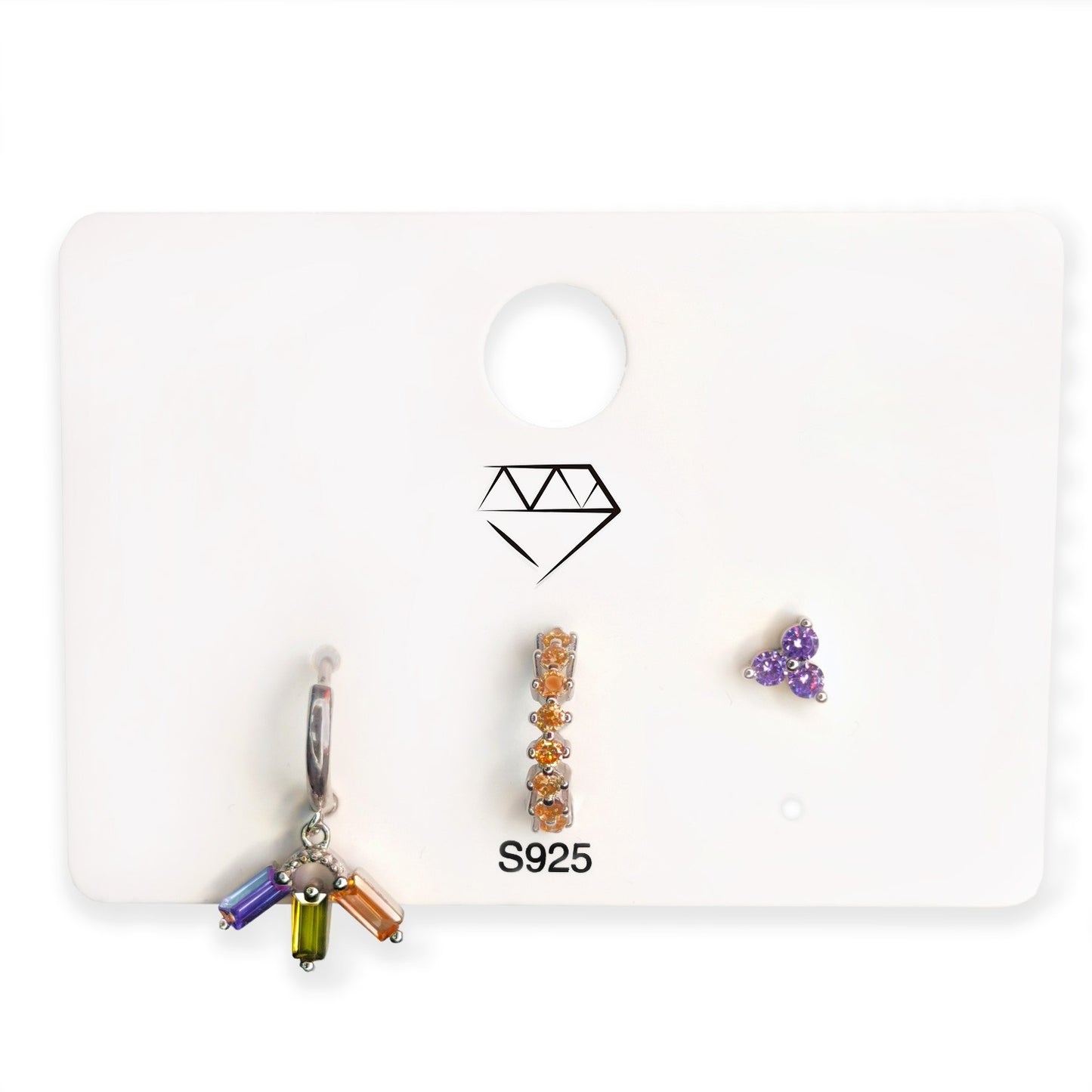 Pack 3 Pendientes Colores