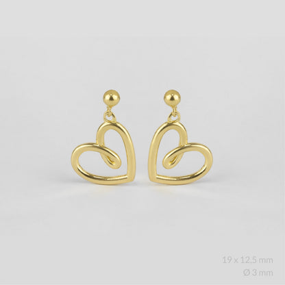 Pendientes Cherie Dorados