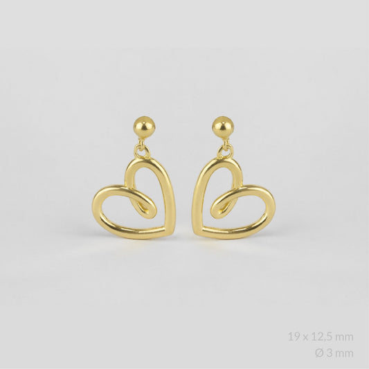 Pendientes Cherie Dorados