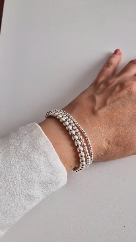 Pulsera "Bubbles" – Plata de Ley 925