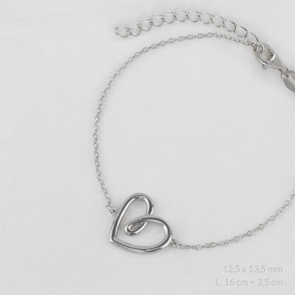 Pulsera Eternal Heart entrelazado