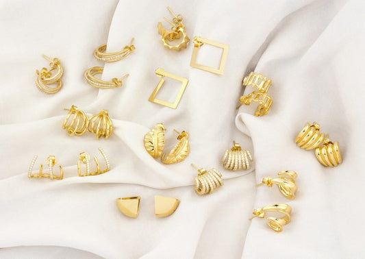 Pendientes Structure Multilínea - Plata 925